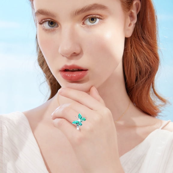 YYKihy Opal Ring Jewelry Fashion Style Ring Jewelry Wedding Rings For Girlfriend Gifts