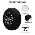 thumbnail image 2 of Naloa Cute Dinosaurs Cartoon PVC Leather Spare Tire Wheel Cover for Car Truck SUV Camper Trailer Universal Fit many size17 inch, 2 of 6