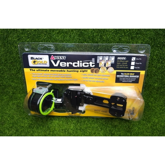 Black Gold Ascent Verdict Sight, 1 Pin 4 in. Dovetail .019, RH