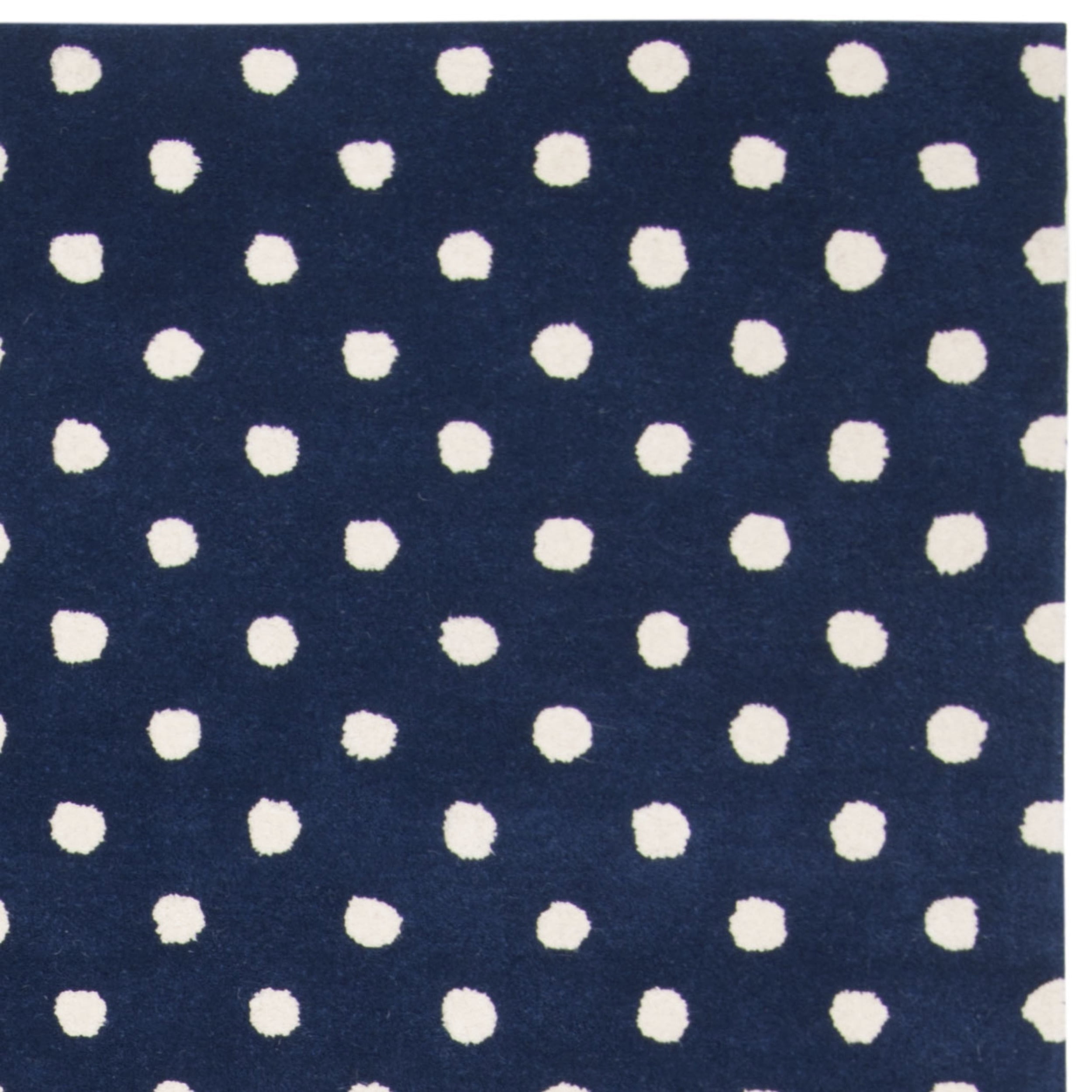 Safavieh  Handmade Kids Bergdis Wool Rug Navy/Ivory 6' x 9' 6' x 9'
