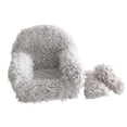 thumbnail image 4 of Fotografía de bebé Sofá Pequeño Sofá Asiento Fondo Decorativo con Cojín Almohada Blanco, 4 of 9