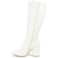 thumbnail image 3 of Journee Womens Tavia Wide Calf Block Heel Knee High Boots, 3 of 10