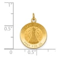 thumbnail image 2 of FJC Finejewelers 14 kt Yellow Gold Our Lady of Loreto Medal Charm 20 x 15 mm, 2 of 6