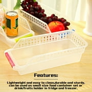 Freezer Refrigerator Organizer Trays Bins Pantry Cabinet Storage Box Fridge Fruits Vegetables Containers Storage Baskets