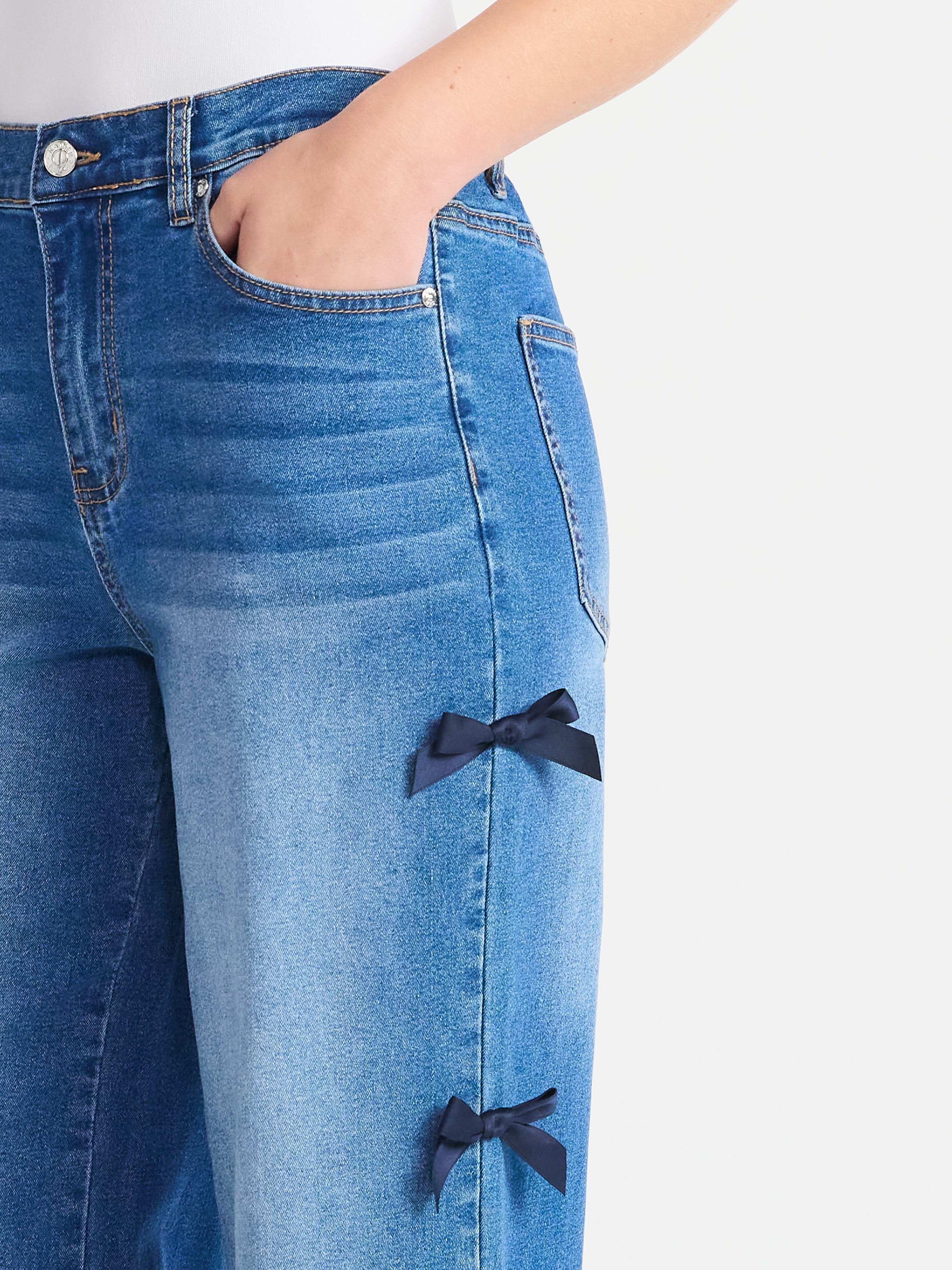 Madden NYC Women's Bow Jeans