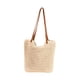 thumbnail image 3 of Bolso de hombro para mujer, estilo bohemio, tejido, elegante, tipo cartera, bolso tote tejido Beige 30cmx34cm, 3 of 9