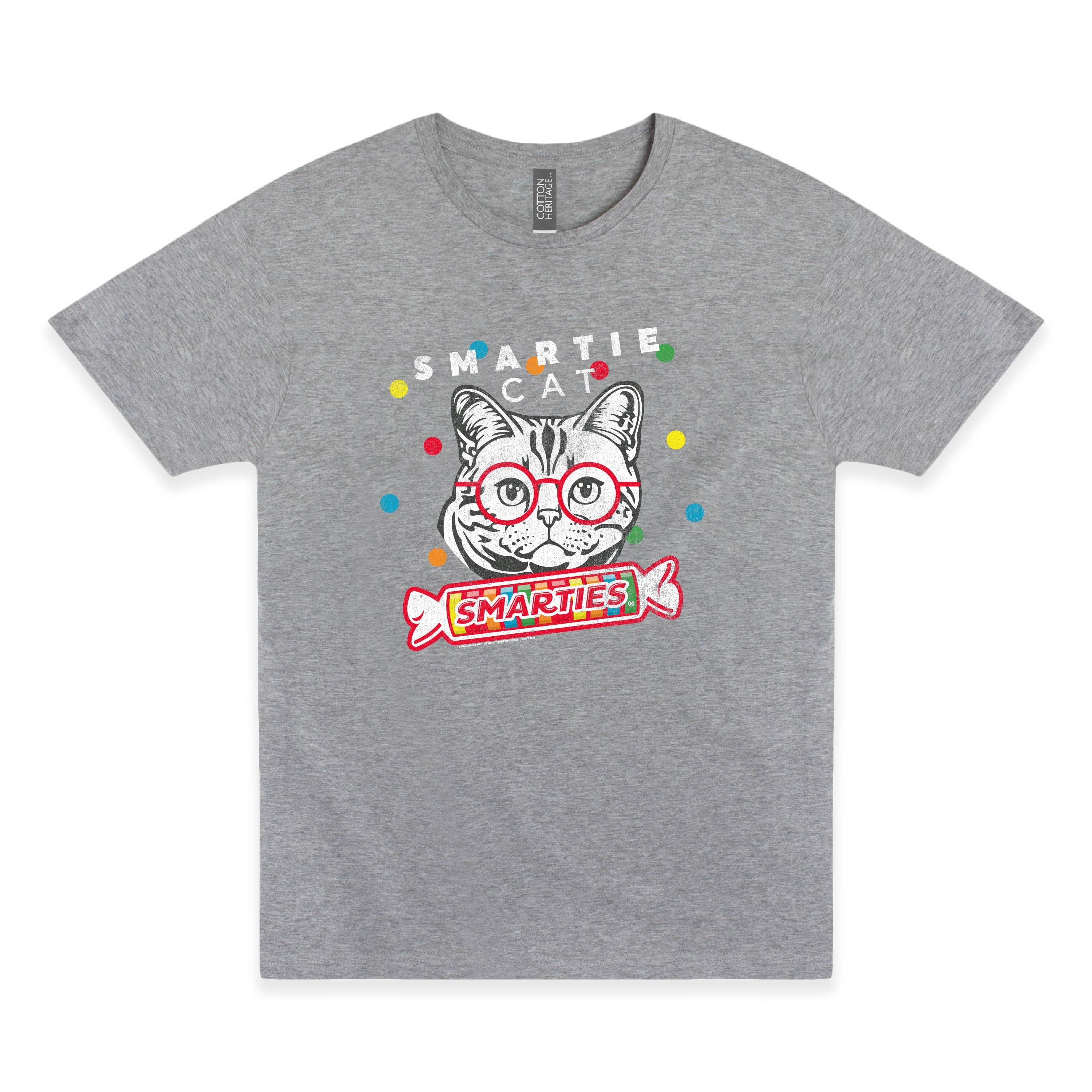 SmartieCat Unisex T-Shirt – „Are You A Smartie CAT?“ – Lustiges Lehrer-Shirt, Retro-Design