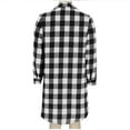 thumbnail image 6 of Women's Plaid Jackets Fall Winter Shirt Button Button Cardigans Casual Long Sleeve Plaid Shacket Outwears with Pocket, 6 of 6