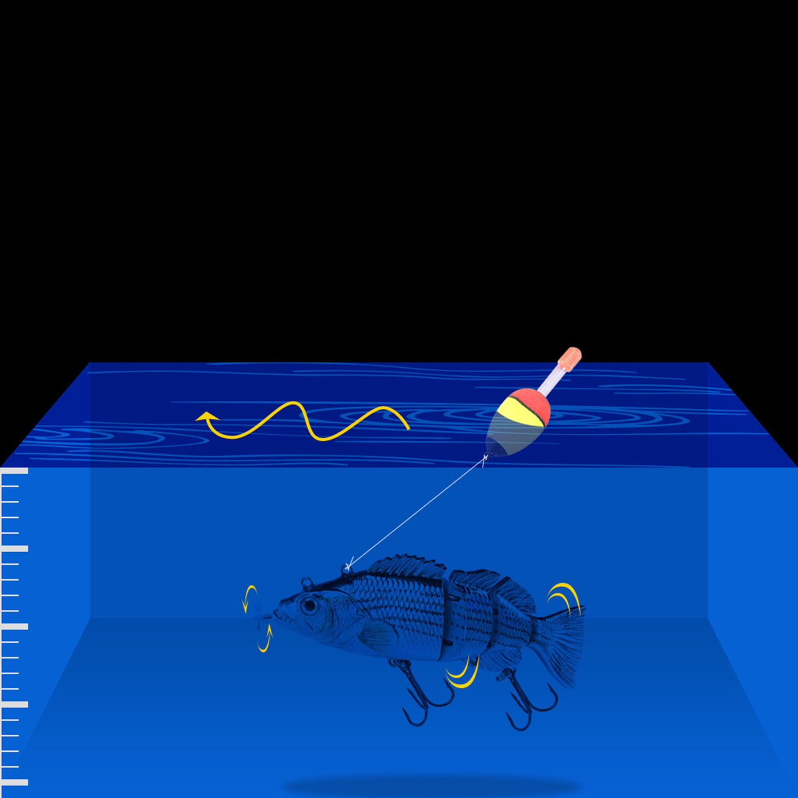 2025 Upgraded Robotic Fishing Lure - Self-Swimming Electric Bionic Swimbait with Multi-Jointed Design for Freshwater & Saltwater Fishing