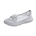 thumbnail image 2 of Wowcloth Women's Breathable Casual Walking Shoes – Lightweight Flat Sole Slip-On with Knit Design for All-Day Comfort & Outdoor Activities, 2 of 7