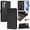 Black, variant on for Samsung Galaxy S23 Plus Case Wallet with RFID Blocking Card Holder, Shoulder Strap & Wrist Strap, Smile Pattern PU Leather Magnetic Clasp Flip Purse Case for Samsung Galaxy S23 Plus, Black