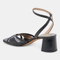 thumbnail image 3 of FSJ Women Graceful Square Open Toe Adjustable Ankle Strap Sandals Chunky Low Heels Pumps Sexy Party Summer Dress Pumps Shoes Size 6.5 Black, 3 of 5