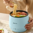 thumbnail image 4 of CNKOO 1.8L Multifunctional Mini Cooker - Electric Rice Cooker  Steamer & Soup Pot with 360° Heating  Non-Stick Coating  350W  110V - Perfect  1-2 People, 4 of 5