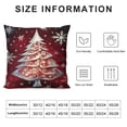 thumbnail image 5 of Christmas Pillow Covers Merry Christmas Decorative Red White Throw Pillow Covers Decoration for Home Couch, 5 of 5