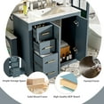 thumbnail image 5 of Euroco Bathroom Vanity with Ceramic Undermount Sink, Solid Wood Frame, 3 Drawers & Cabinet Storage, Soft-Close Doors, 5 of 9