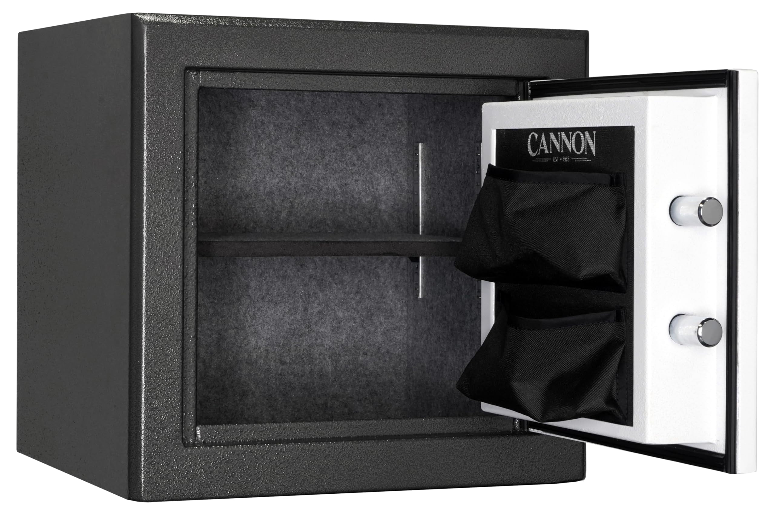 Cannon 60-Minute Fireproof Home Safe with Electronic Lock, Adjustable Shelf & Door Organizer – Fire & Smoke Protection for Documents, Jewelry & Valuables 1819-DGPH6HEB-23