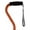Red, variant on NOVA Medical Products Designer Cane with Offset Handle, Walnut Grain