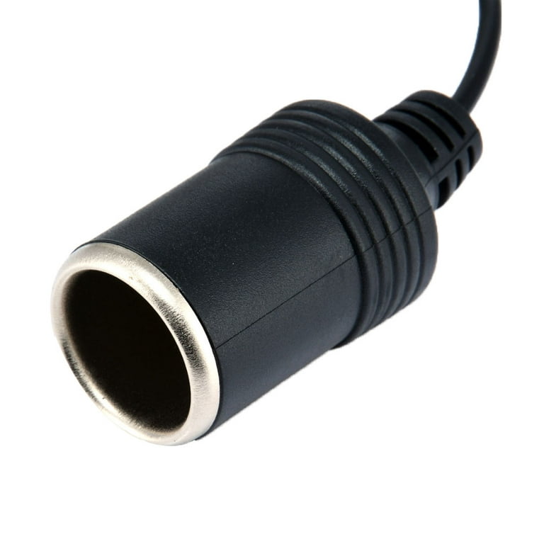 VERMON 5V 2A USB to 12V 8W Cigarette Lighter Socket Male to Female Adapter  Converter 