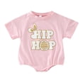 thumbnail image 1 of WEAIXIMIUNGChristmas Boys Girls Easter Short Sleeve Cartoon Rabbit Printed Pullover Romper Sweatshirt Bodysuits 12-18 Months, 1 of 6