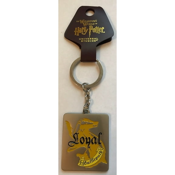 Universal Studios Harry Potter Hufflepuff Attribute Metal Keyring New with Tag