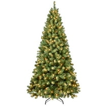 Resenkos 6FT Green Pre-Lit PVC Tree - 300 UL Lights, 779 Memory Wire Tips, Easy Assembly, Metal Stand, Green