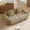 Brown, variant on Leumius 78" Velvet Sofa for Living Room,Oversized Cloud Boneless Couch with Deep Seat,No Assembly Required,Red