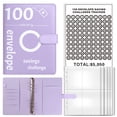 thumbnail image 3 of YAOMOBB Reusable Laminated Sheet Tracker Laminated Water Resistant 100 Envelopes Money Saving Challenge Binder with Cash Envelope Binder, 3 of 6