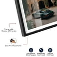 thumbnail image 4 of Green Porsche by the Gate II Shadowbox Print Travel Art Prints by Notoriart, Black Frame, 37 x 55, 4 of 7