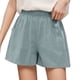 thumbnail image 1 of MKLEKYY Pantalones Cortos Anchos, Casuales, de Cintura Alta, Holgados y Finos para Mujer, 1 of 4