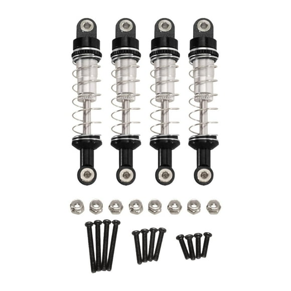 Kit de actualización de repuesto para amortiguador de suspensión de coche RC, accesorios para coche RC 1/12 Negro