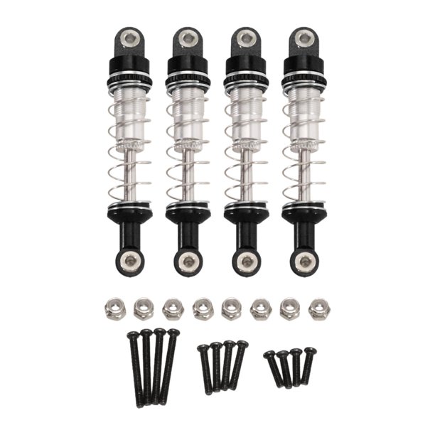 Kit de actualización de repuesto para amortiguador de suspensión de coche RC, accesorios para coche RC 1/12 Negro