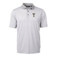 thumbnail image 2 of Men's-Cutter & Buck  Gray/White Georgia Tech Yellow Jackets DryTec Virtue Eco Pique Recycled Polo, 2 of 3