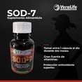thumbnail image 4 of SOD-7 Superóxido Dismutasa y Glutation Veralife 60 Cápsulas Antioxidante con Vitamina D3 Vitamina E Vitamina B3 Polypodium Leucotomos Betacaroteno, 4 of 7