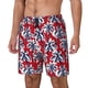 thumbnail image 1 of Fotbe Palm Tree Pattern on Red Traje de Baño para Hombre – Shorts de Natación de Secado Rápido con Forro y Bolsillos-3X-Large, 1 of 6
