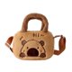 thumbnail image 1 of Bolso bandolera para niños con estampado de animales de dibujos animados, cierre de cremallera, correa de hombro suave ajustable, bolso de mano resistente al desgaste para niña., 1 of 7