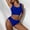 Blue womens swimsuits, variant on Summer Saving pimelu Bathing Suit for Women Bikini Set for Women Two Piece Swimsuits Tankini Swimsuit Beach High Waist Solid Tank Bikini Swimwear Tankini