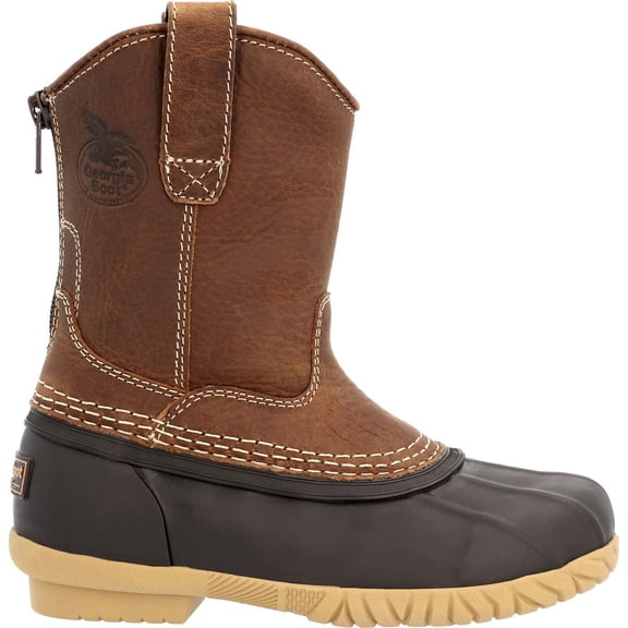 Georgia Boot Marshland Big Kids' Pull On Duck Boot, Brown, Size 4(M)