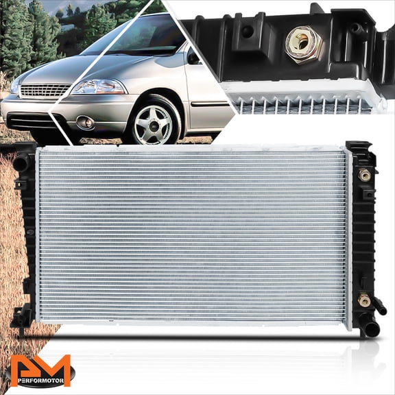 PM PERFORMOTOR Aluminum OE Replacement Radiator for 99-07 Ford Windstar/Freestar AT/MT DPI-2258
