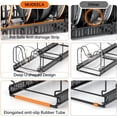 thumbnail image 2 of ORDORA Pots and Pans Organizer Rack, Expandable 11.71-22.85 Inch Pot Rack Under Cabinet, 10+ Adjustable Dividers Storage Pan Organizer Rack for Cookie Sheets, 2 of 8