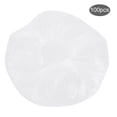 thumbnail image 2 of 100 piezas de gorro de ducha desechable, tira impermeable, transparente, para cubrir el cabello, para salón de belleza de hotel, para cabeza pequeña, 2 of 11