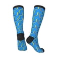 thumbnail image 4 of Fotbe Colorful Snake print Women's Men's Novelty Crew Socks Cotton Socks Knee High Socks for Walking,Running,Nurses,Pregnancy, 4 of 9