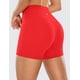 thumbnail image 2 of Shorts CRZ YOGA Sensación Desnuda Cintura Alta 10 cm Rojo L, 2 of 3