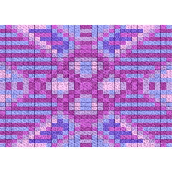 Ahgly Company Machine Washable Indoor Rectangle Transitional Purple Mimosa Purple Area Rugs, 8' x 10'