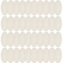 40pcs Wooden Oval Cutout 4.7 x 2.4 Inch Unfinished Wooden Blank Slices Crafts Natural Wood Circles DIY Plank Cutout Craft Supplies