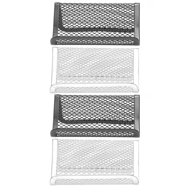 4 piezas de soporte para tarjetas de visita con alambre de púas para escritorio y oficina, soporte para teléfono móvil