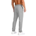 thumbnail image 4 of Pants Authentics Mens Relaxed Fit Stretch Cargo Pant Cargo Pants for Men Men's Solid Color Elastic Waist Drawstring Pocket Casual Sports Ice Silk Trousers Gray L, 4 of 7