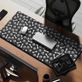thumbnail image 2 of Long Mouse Pads for Desk,Black Dog Paw Footprint Bone Desk Mats on Top Of Desks, Desk Mouse Pad Extra Large with 3mm Non-Slip Base and Stitched Edge for Gaming,Office,Work,Home 35.4"x15.7", 2 of 6