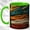 Green, variant on Stacked Dragon Coffee Mug, Mythic Dragon Mug, Ceramic 11 oz
