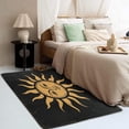 thumbnail image 3 of Washable Rugs 3x5 Sun Rug & Home Decor - Front Door Mat Indoor Entrance, Celestial Rugs for Entryway, Non Slip Soft Low Pile Small Area Rug, Aesthetic Carpet & Room Decorations X-&549, 3 of 7
