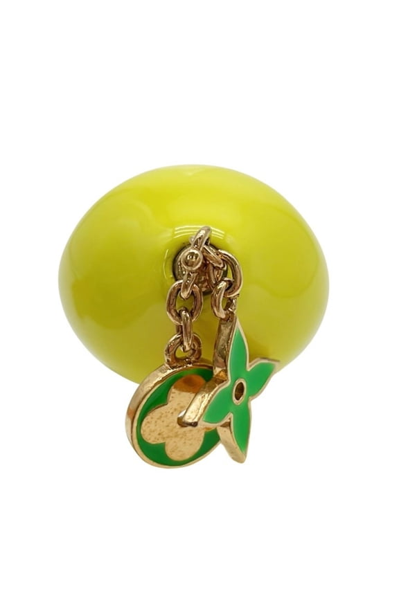 Pre-Owned LOUIS VUITTON Berg LV Fruit Ring MP3279 in Yellow Metal Lemon for Men and Women